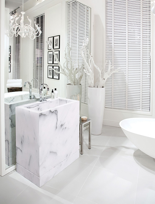 statuario marble flooring